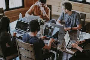 Collaborative team meeting